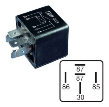 RELE AUXILIAR 12V (5 TERMINAIS)